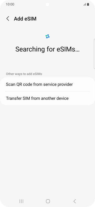Press Scan QR code from service provider.
