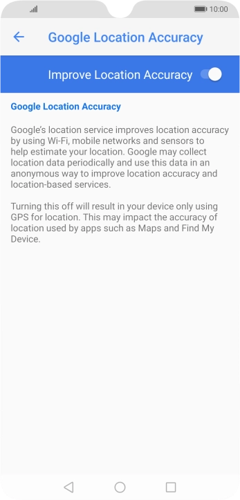 If you press the indicator next to 