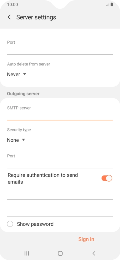 Press the drop down list below 