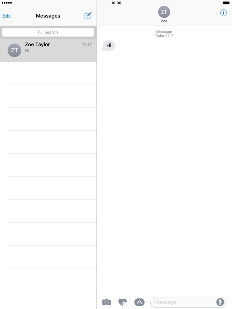 Press the Home key to return to the home screen.