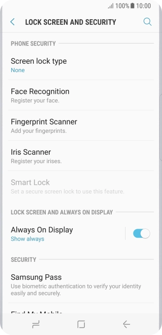 Press the Home key to return to the home screen.