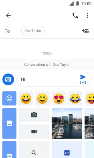 Press the picture icon.