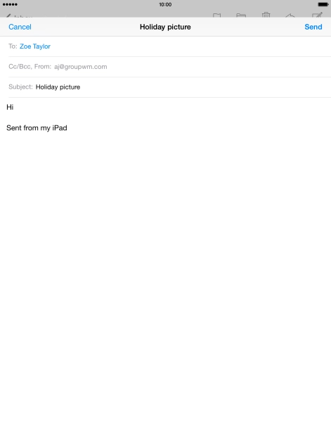 Press and hold the text input field until a pop-up menu is displayed.