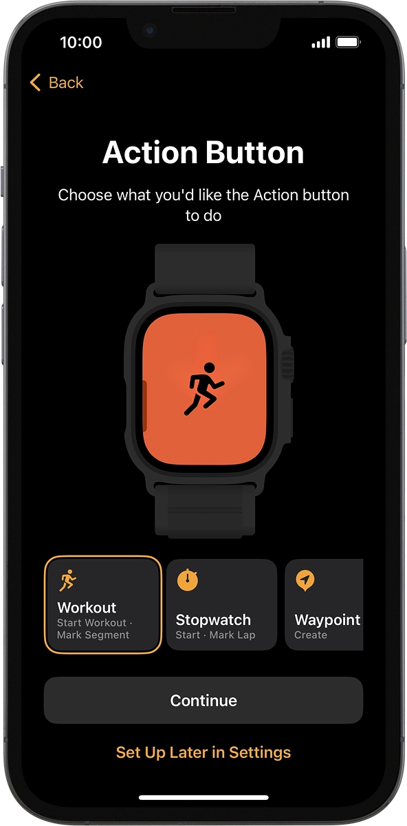 On your phone: Follow the instructions on the screen to select the required setting or press Set Up Later in Settings.