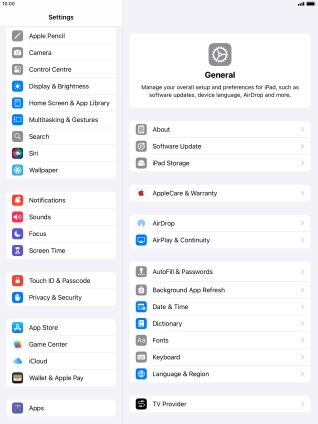 Press Privacy & Security.