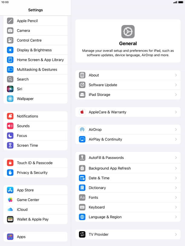 Press Privacy & Security.