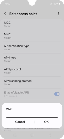 Key in 03 and press OK.