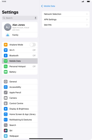 Press Network Selection.