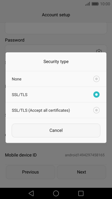 Press None to turn off the function.