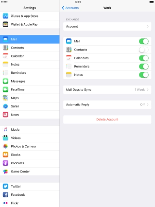 Press the Home key to return to the home screen.