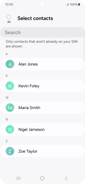 Press the field above 