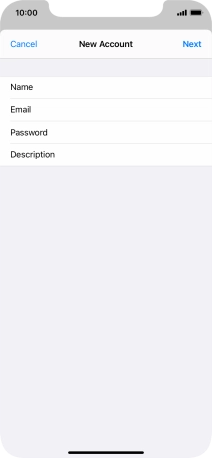Press Description and key in the required name.