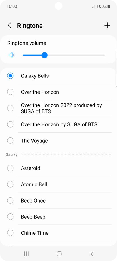 Press the required ring tones to hear them.