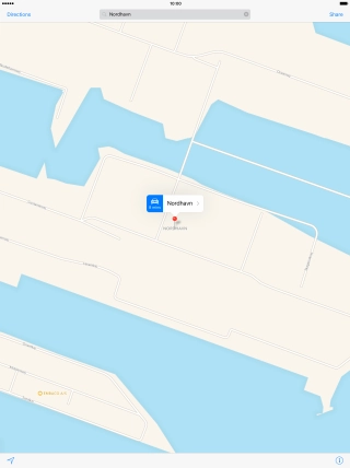 Press the navigation icon next to the required destination.
