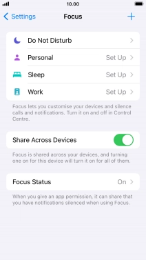 Press Do Not Disturb.