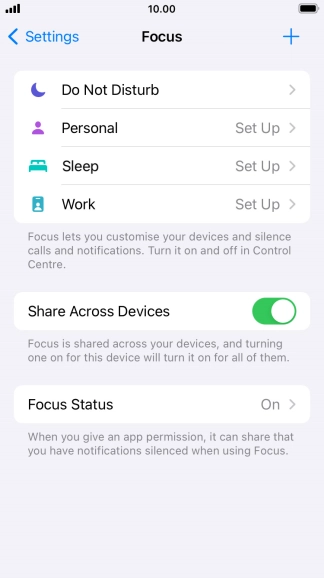 Press Do Not Disturb.