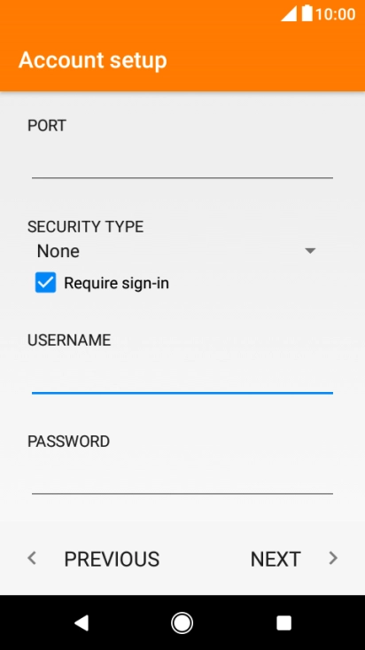 Press the field below 