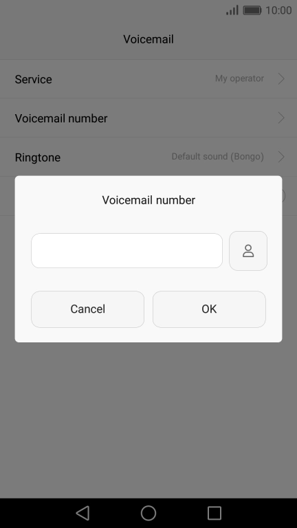 Key in +61414121121 and press OK.