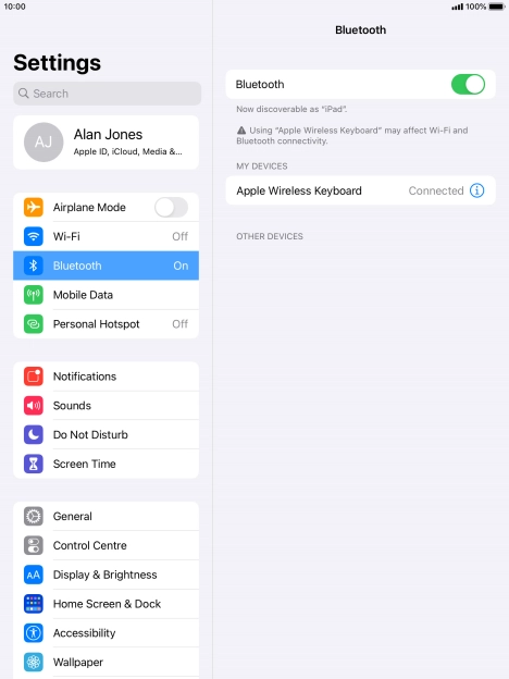 Press the Home key to return to the home screen.