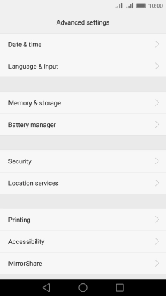 Press Location services.