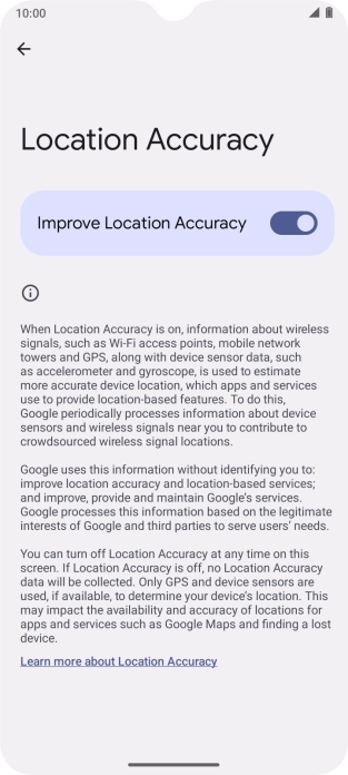 If you press the indicator next to 