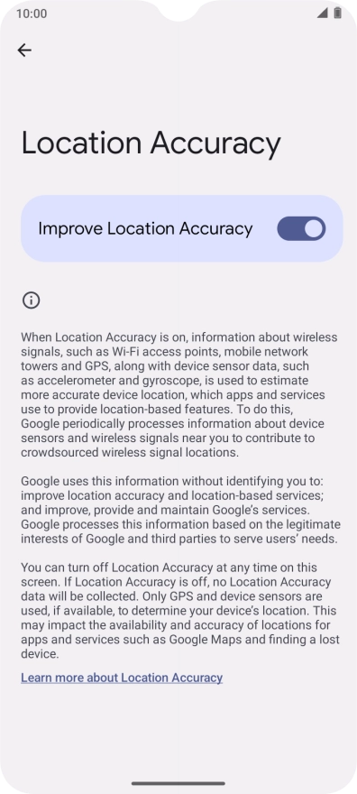 If you press the indicator next to 