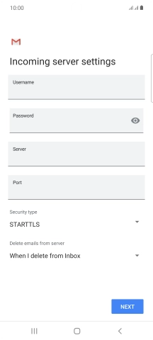 Press the field below 