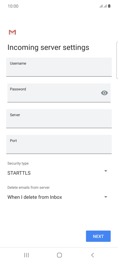 Press the field below 
