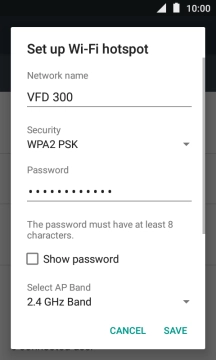 Press the field below 