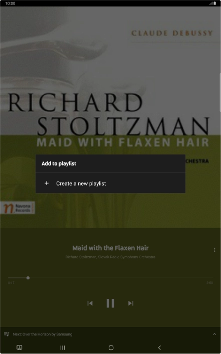 Press Create a new playlist.