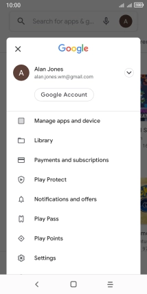 Press Manage apps & device.