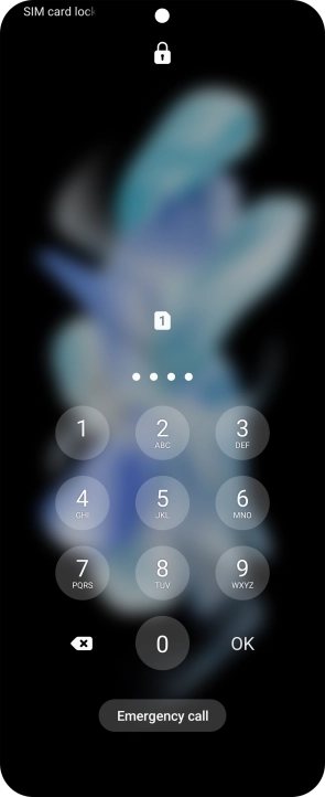If you're asked to key in your PIN, do so and press OK.