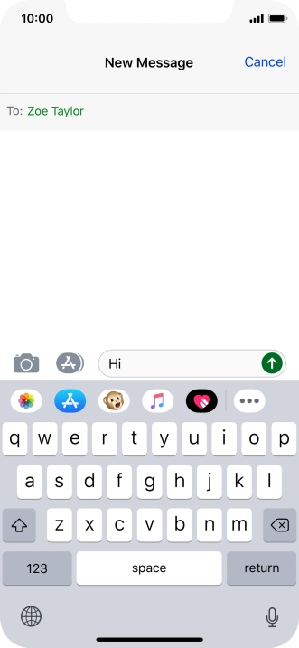 Press the picture icon.