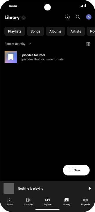 Press the drop down list.