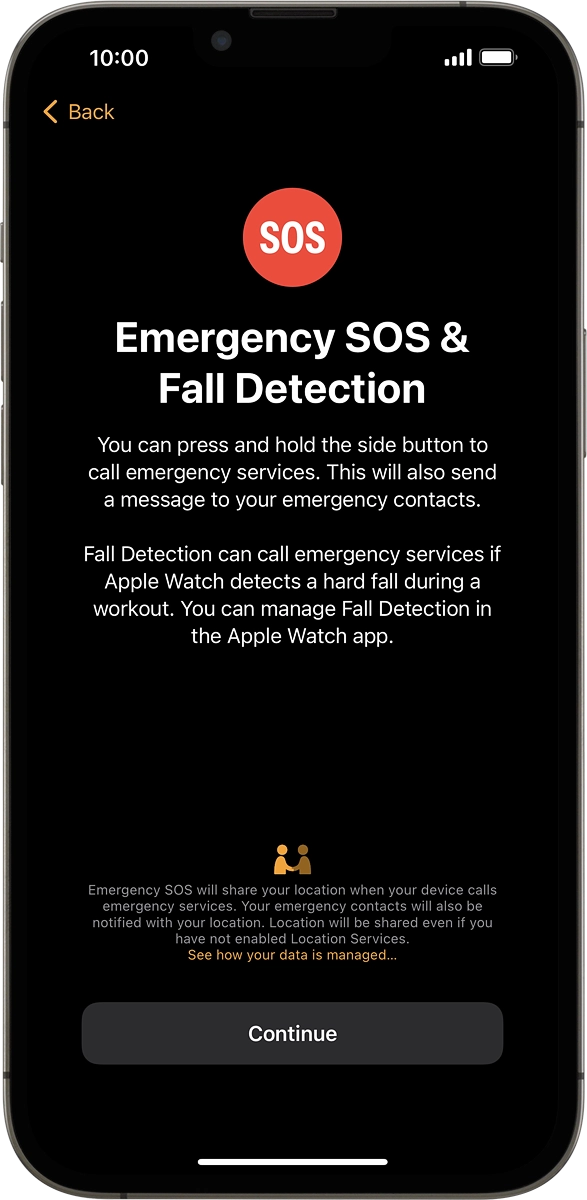 On your phone: Press Continue.