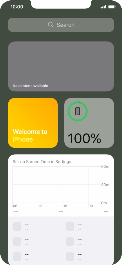 Slide your finger upwards on the screen.