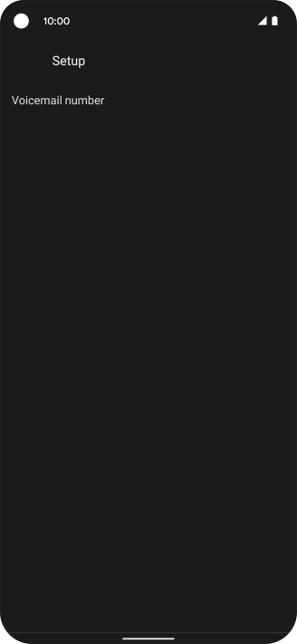 Press Voicemail number.