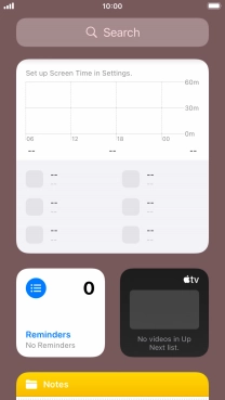 Slide your finger upwards on the screen.