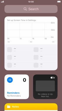 Slide your finger upwards on the screen.