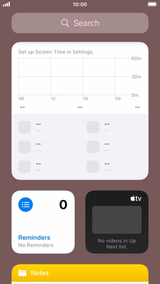 Slide your finger upwards on the screen.