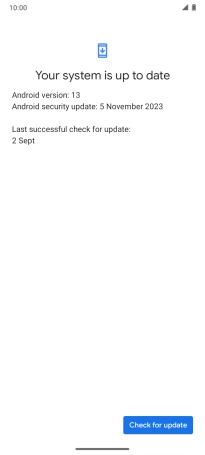Press Check for updates. If a new software version is available, it's displayed. Follow the instructions on the screen to update the phone software.