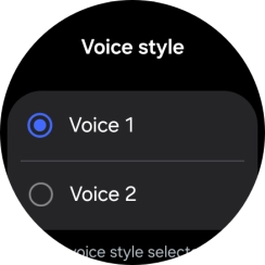 Press the required voice.