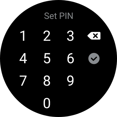 Key in the required PIN and follow the instructions on the screen to create a PIN as lock code.