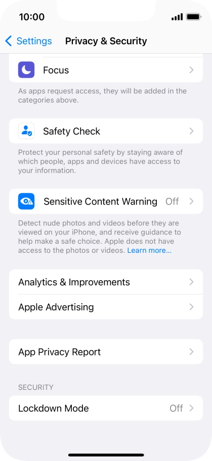 Press App Privacy Report.