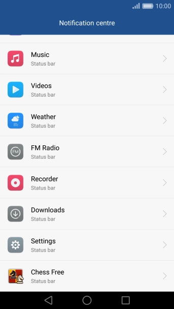Press the required app.