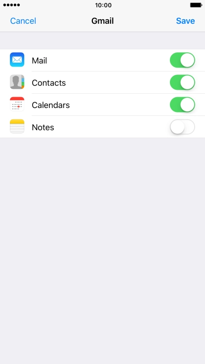 If this screen is displayed, you email account has been recognised and set up automatically. Follow the instructions on the screen to key in more information and finish setting up your phone.