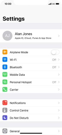 Press Personal Hotspot.