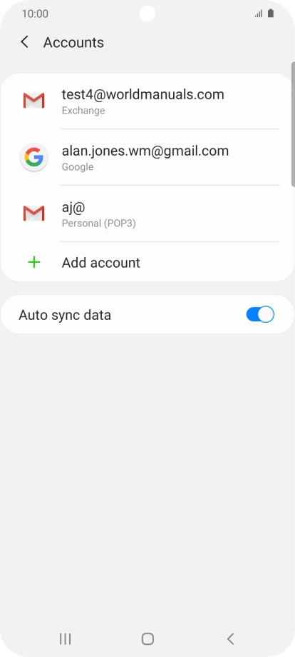 Press the Home key to return to the home screen.