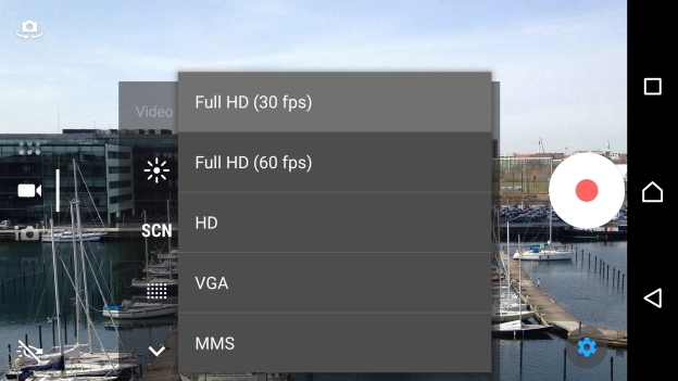Press the required setting.