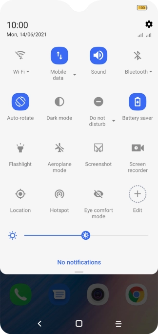 Press the Home key to return to the home screen.